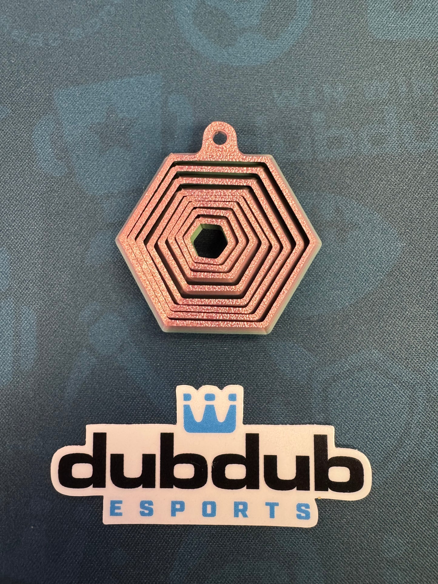 Fidget Hex Keychain